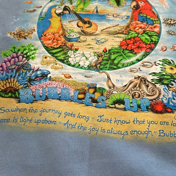 Jimmy Buffett Blue Men's Sweater - Picture 8 of 9